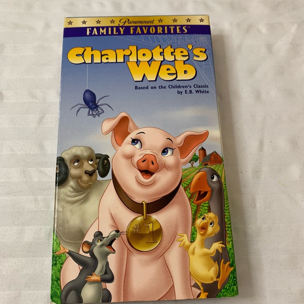 '01 CHARLOTTE'S WEB/PARAMOUNT#153783 VHS Original Case TESTED 94min Classic VG